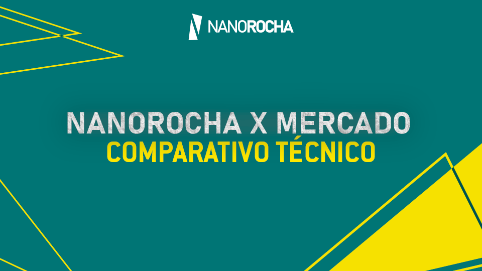 Comparativo técnico Nanorocha x mercado, análise de desempenho e diferenciais.